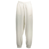 White Cotton Women's Sweatpant