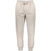 Beige Cotton Men's Trackpants