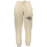 Beige Cotton Men's Sweatpant