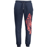 Blue Cotton Men's Sweatpants