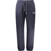 Blue Cotton Men's Track Pant