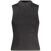Black Cotton Women Tank Top