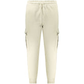 Beige Cotton Men's Sweatpant