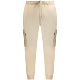 Beige Cotton Men's Jogger Trouser