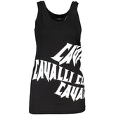 Black Cotton Women Tank Top