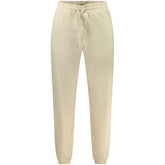 Beige Cotton Men's Sports Trouser