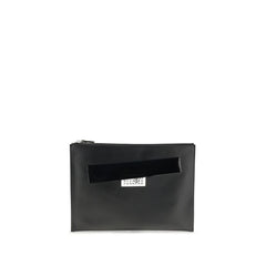 Black Calf Leather Bos Taurus Clutch Bag