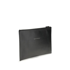 Black Calf Leather Bos Taurus Clutch Bag