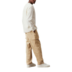 Beige Recycled Cotton Casual Pants