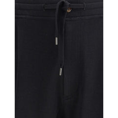 Black Cotton Joggers (Workout Pants)
