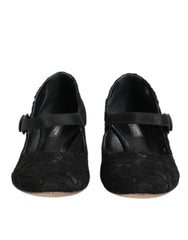 Black Vally Taormina Floral Lace Pumps Shoes