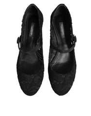 Black Vally Taormina Floral Lace Pumps Shoes