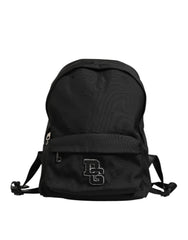 Black Nylon DG Patch School Travel Backpack Borse Bag
