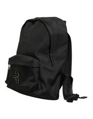 Black Nylon DG Patch School Travel Backpack Borse Bag