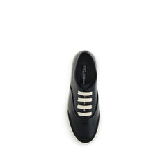 Black Calf Leather Bos Taurus Low Top Sneakers