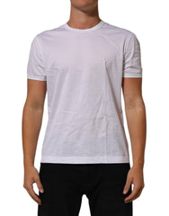 White Cotton Crew Neck Underwear Tee T-shirt
