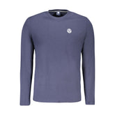 Blue Cotton Men's T-Shirt