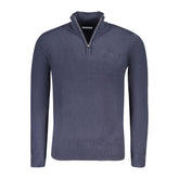 Blue Acrylic Men Sweater