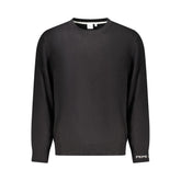 Black Cotton Men's Sweater
