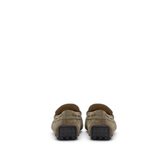 Beige Suede Leather Moccassin