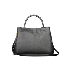 Black Polyurethane Women's Tote Bag