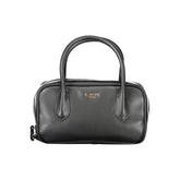 Black Polyurethane Women Handbag