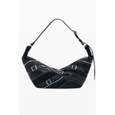 Nero Poliuretano Women Shoulder Bag