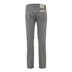 Gray Wool Casual Pants