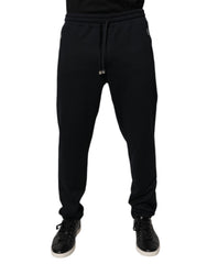 Black Cotton Men Jogger Sweatpants Pants