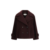 Bordeaux Fleece Wool Coat