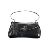Black Polyurethane Women Handbag