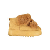 Marrone Poliestere Women Ankle Boot
