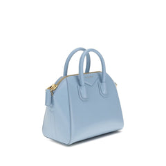 Light Blue Calf Leather Bos Taurus Handbag
