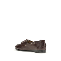 Brown Calf Leather Bos Taurus Slip-On Loafers