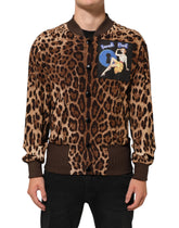 Brown Leopard Print "Sneak Peek" Patch Jacket