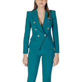 Green Polyester Blazer