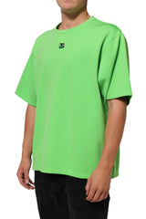 Green Logo Crew Neck Short Sleeves T-shirt