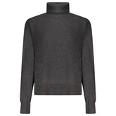 Black Cotton Women Sweater