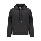Black Cotton Men Sweatshirt