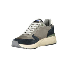 Grigio Polyurethane Men Sneaker