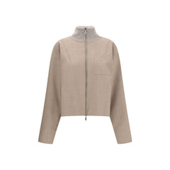 Beige Fleece Wool Coat