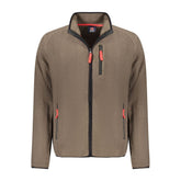 Marrone Polyester Men Sweatshirt