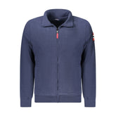 Blu Polyester Mens Sweatshirt