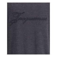 Crew-neck sweater in merino wool