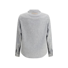 Gray Cashmere Dress Shirt