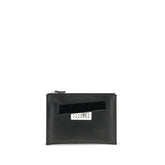 Black Calf Leather Bos Taurus Clutch Bag