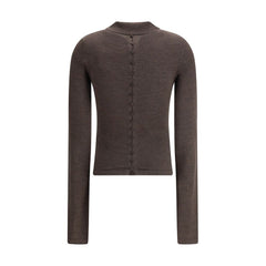Brown Merino Wool Polo Shirt