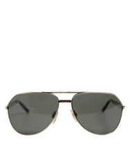 DG2106K Black Gold Plated Polarized MetalFrame Sunglasses