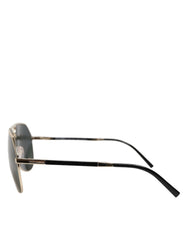 DG2106K Black Gold Plated Polarized MetalFrame Sunglasses