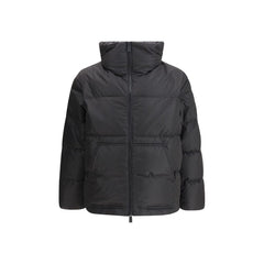 Black Polyamide Full-Length Jacket
